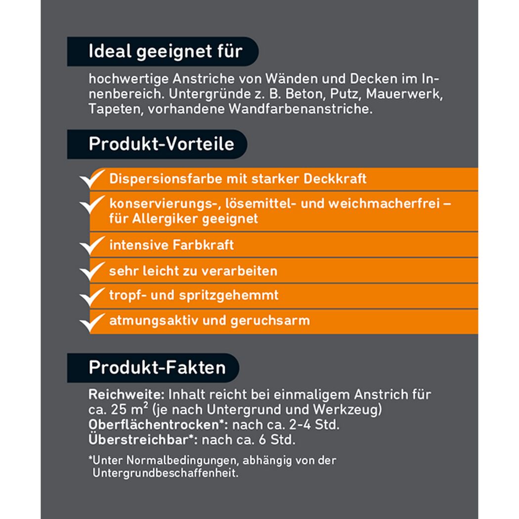 Produktinformation zu toom Wohnraumfarbe